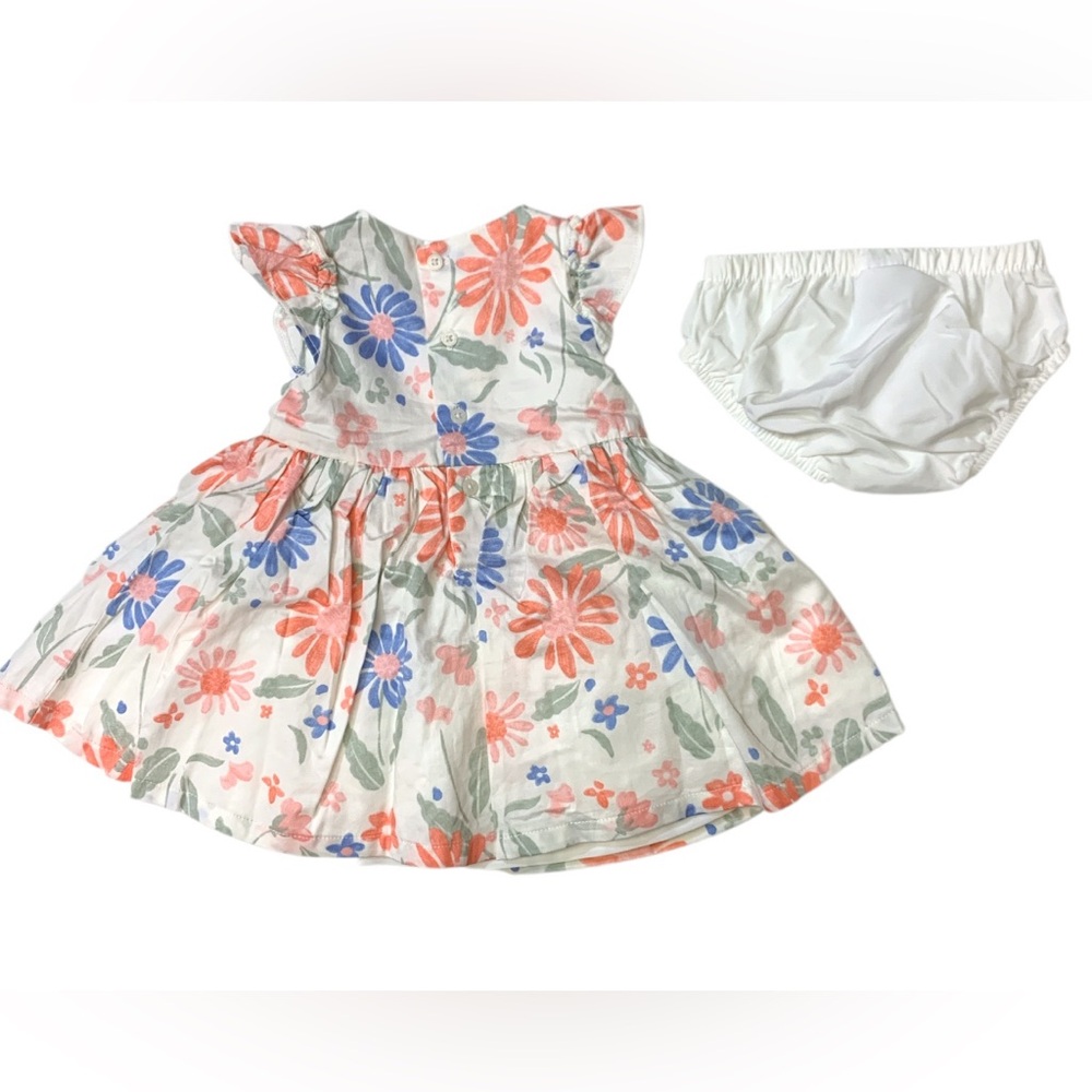 Carter's Floral Diaper Cover Set - White, Pink, Blue - Picture 2 of 3